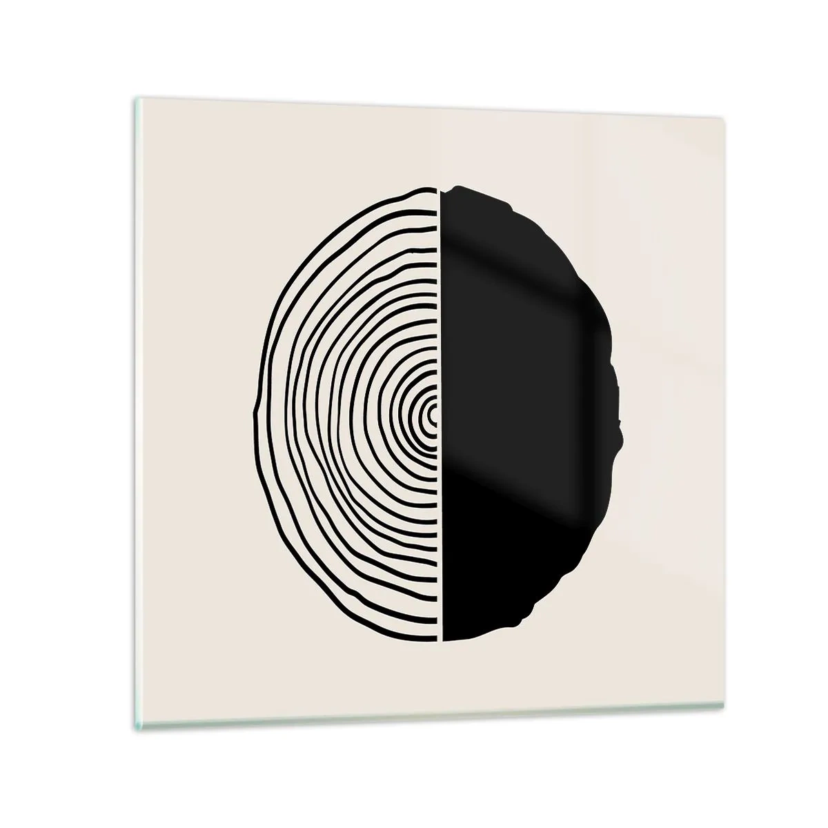 Üveg kép - Fele fele - 60x60 cm