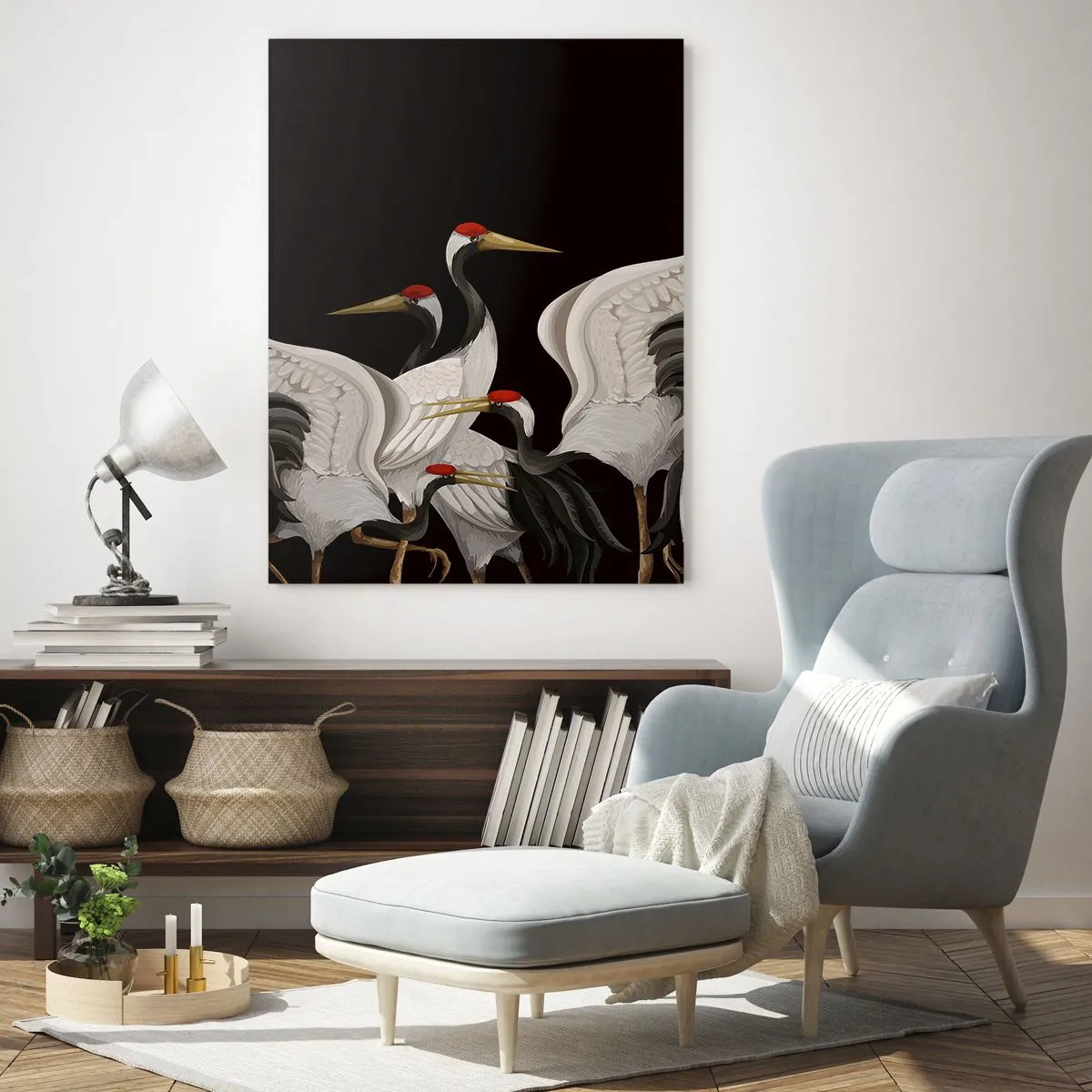 Üveg kép - Madádolgok - 50x70 cm