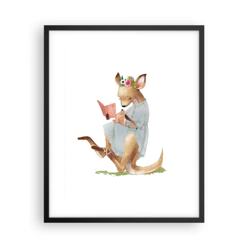 Poszter fehér keretben - Olvass nekem anya - 40x50 cm