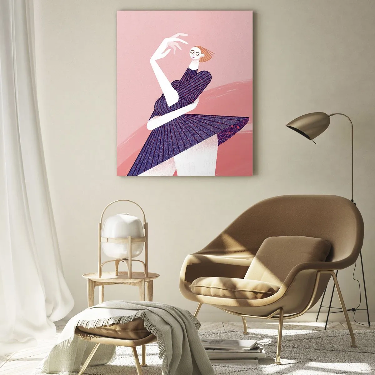 Üveg kép - Minden lépés egy táncos pas - 80x120 cm