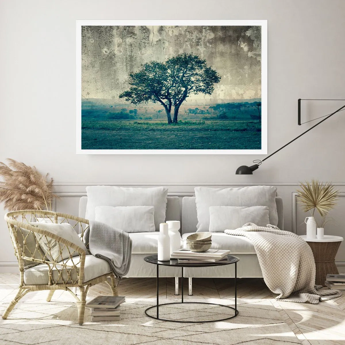 Poszter - Almafa a kék mezőn? - 70x50 cm