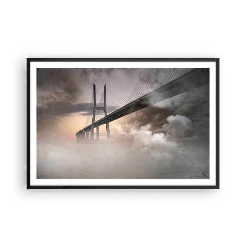 Poszter fehér keretben - A nem létező folyó mentén - 91x61 cm