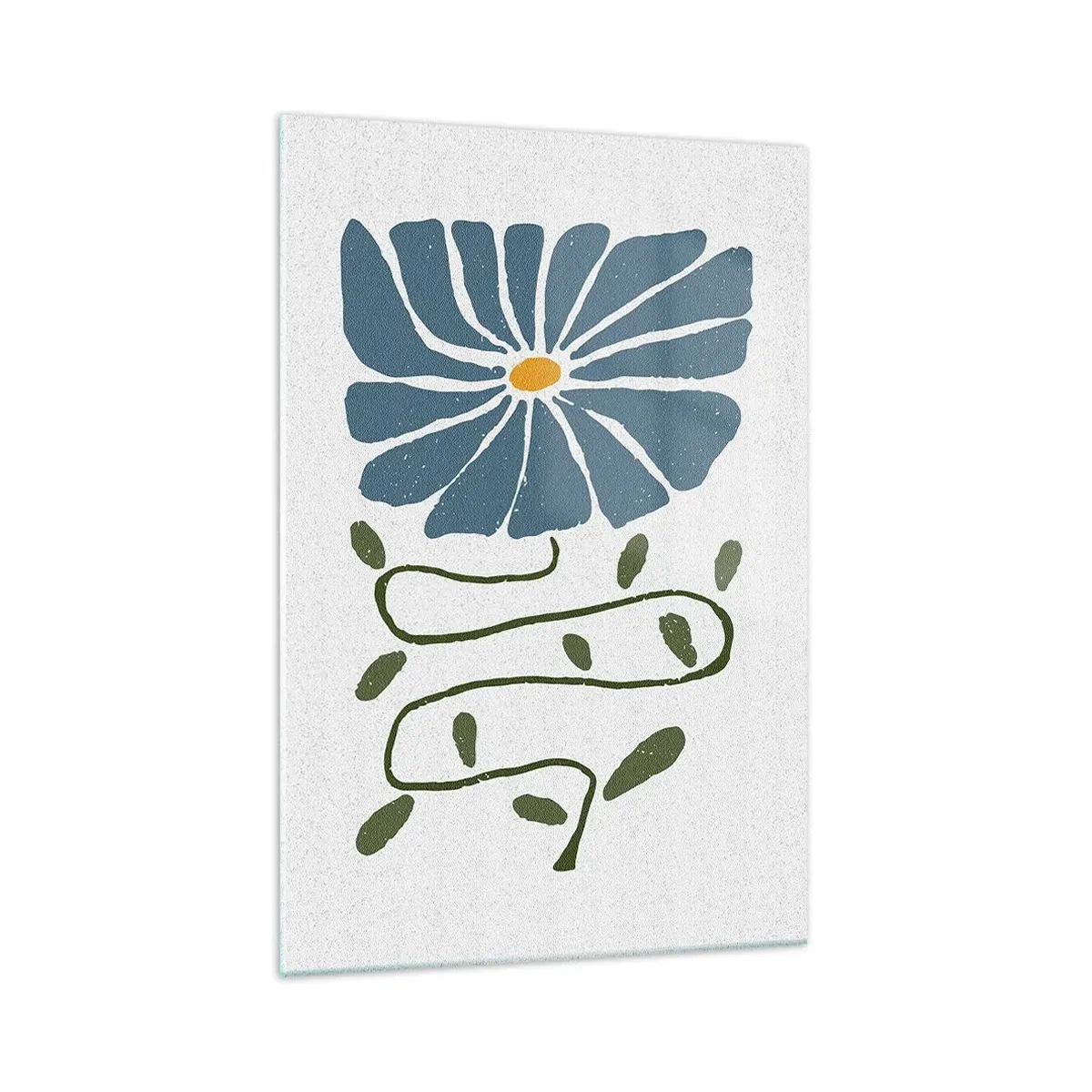 Üveg kép - Gallyból virág - 70x100 cm