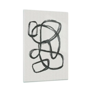 Üveg kép - Hurkolt absztrakció - 70x100 cm