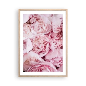 Poszter világos tölgy keretben - Átölelve és illatos - 50x70 cm