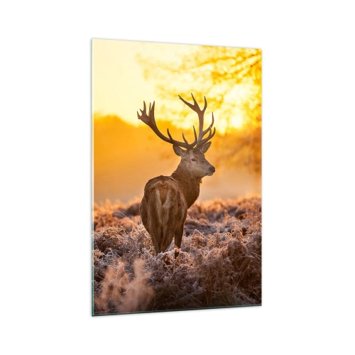 Üveg kép - Az őszi erdő királya - 70x100 cm