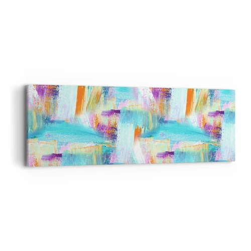 Vászonkép - Vidám firka - 90x30 cm