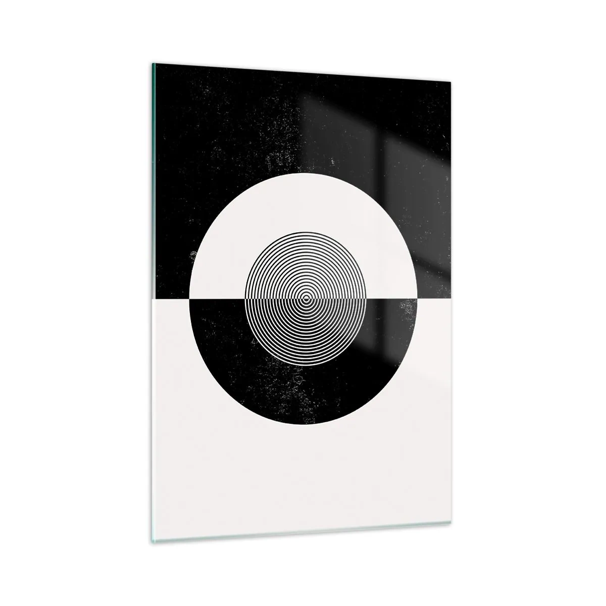 Üveg kép - Harmónia fekete-fehérben - 50x70 cm