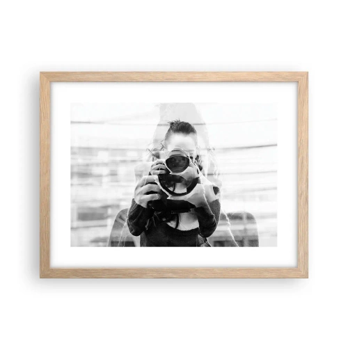 Poszter világos tölgy keretben - Alkotó meg ez eszköze - 40x30 cm