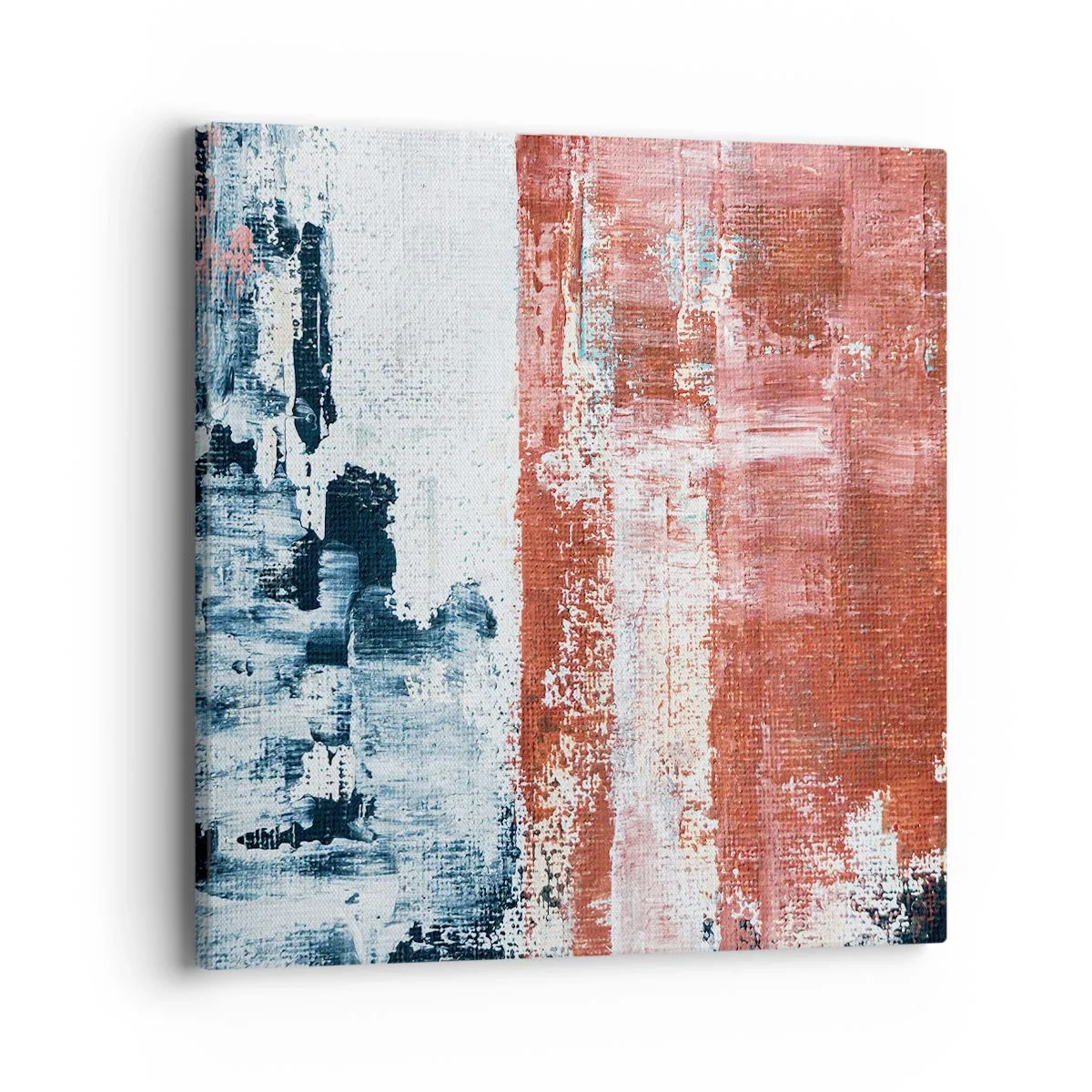 Vászonkép - Fele-fele absztrakt - 40x40 cm