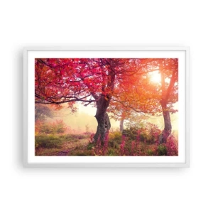 Poszter fekete keretben - Virágzás őrülete - 70x50 cm