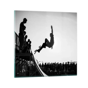 Üveg kép - Hősök és nézők - 70x70 cm