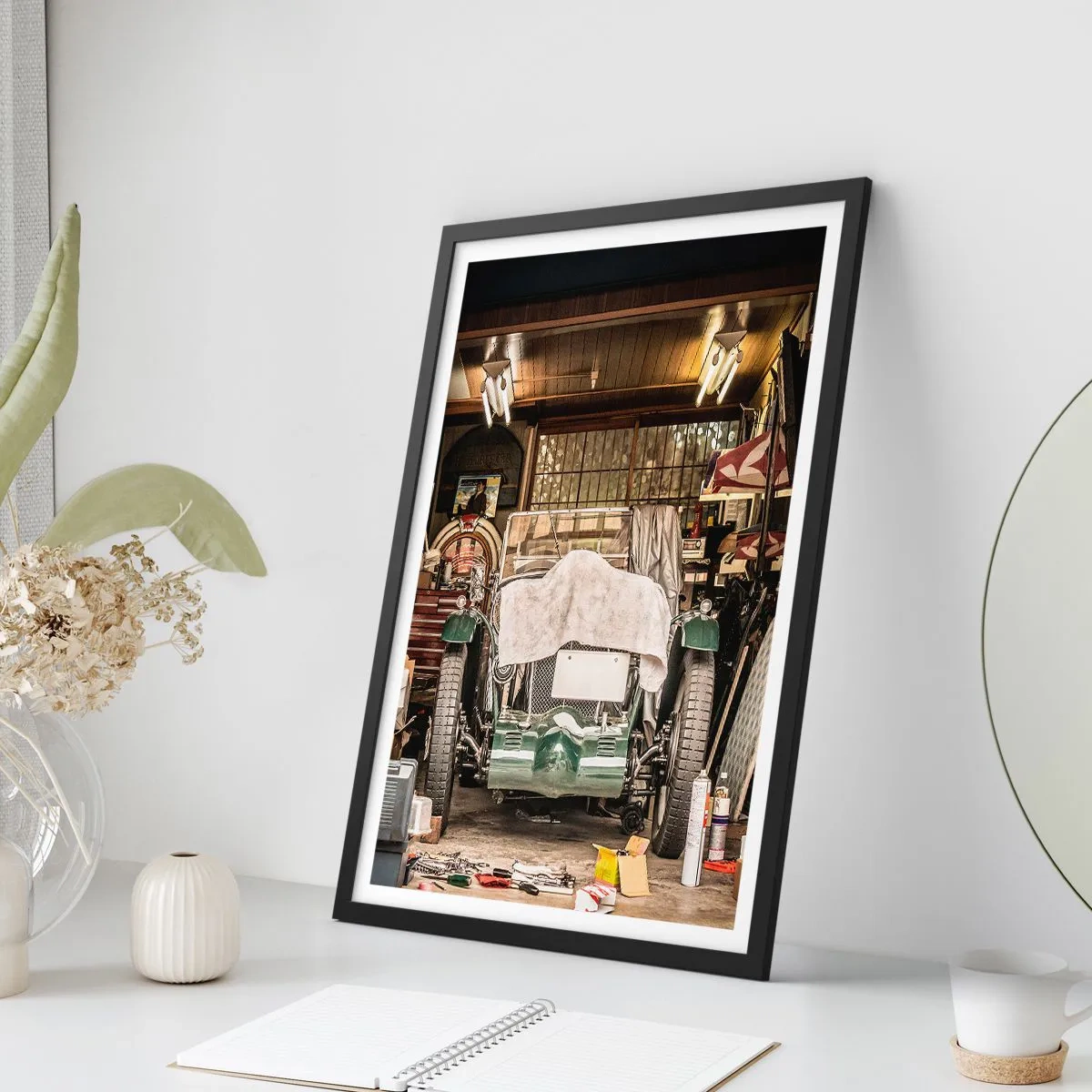 Poszter fehér keretben - Vissza a múltba - 40x50 cm