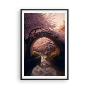 Poszter fehér keretben - Japán tavasz - 61x91 cm