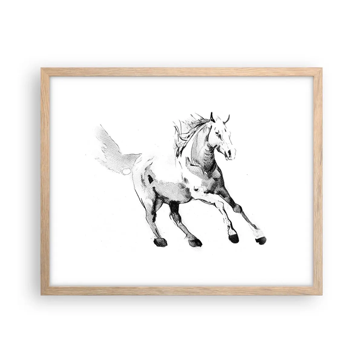 Poszter világos tölgy keretben - Megszelídíthetetlen lélek - 50x40 cm