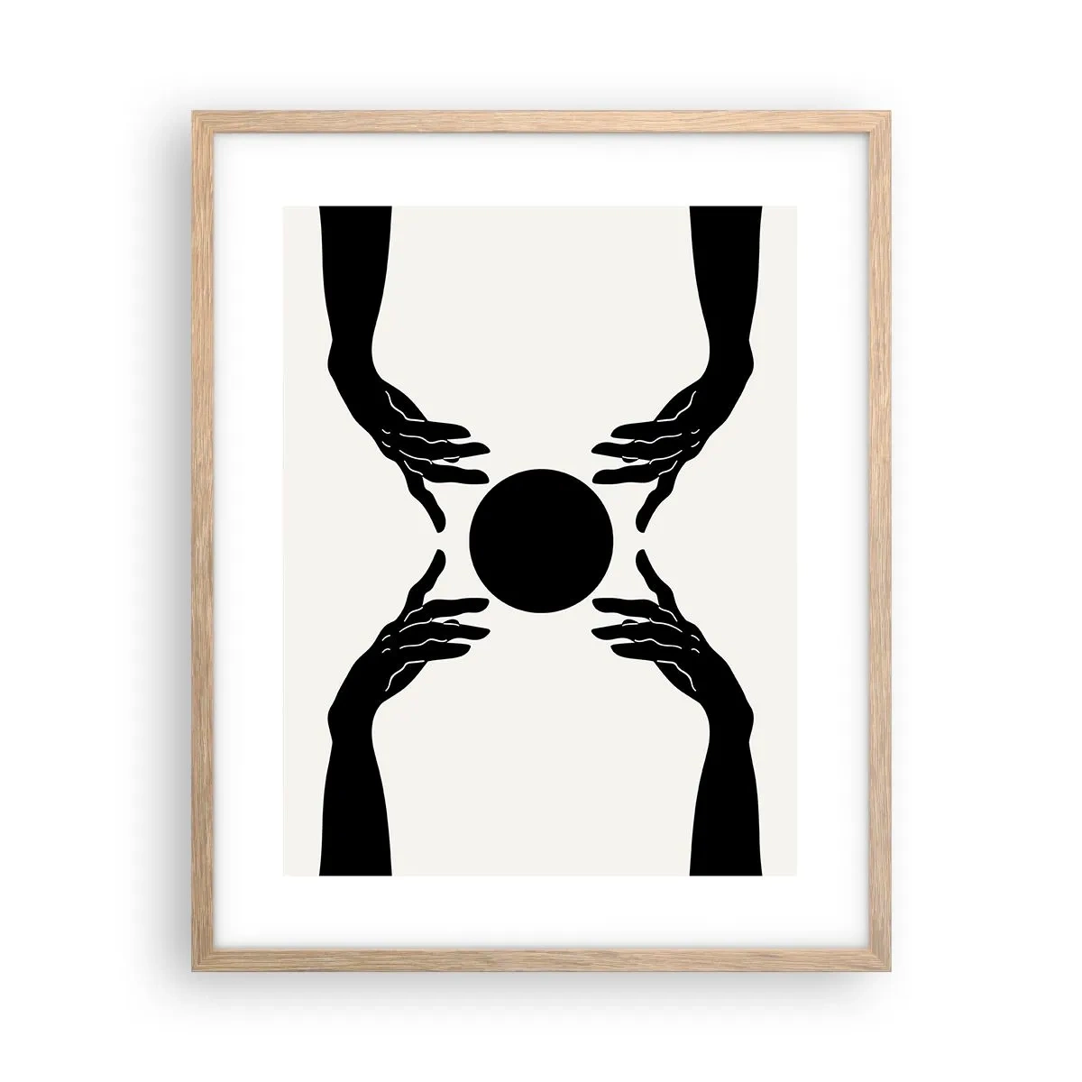 Poszter világos tölgy keretben - Egy titkos jel - 40x50 cm