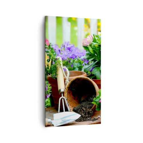 Vászonkép - Zosia kertje - 45x80 cm