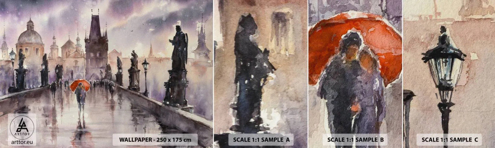 Fotótapéta Minta Standard Eco - Az emberek nem változnak - Híd, Tájkép, Klasszikus - 100x30 cm