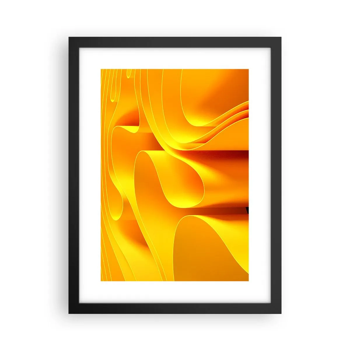 Poszter fehér keretben - Mint a nap hullámai - 30x40 cm