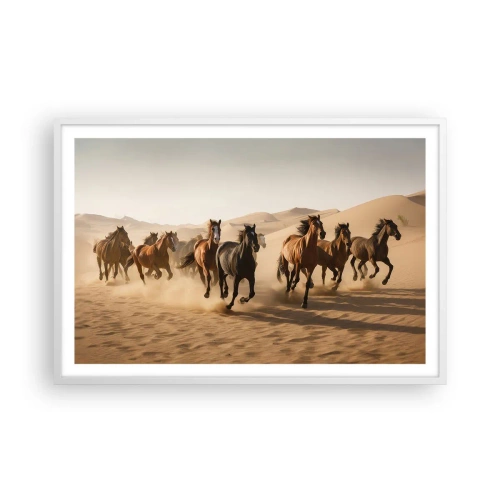 Poszter fekete keretben - Szabad, mint a szél - 91x61 cm