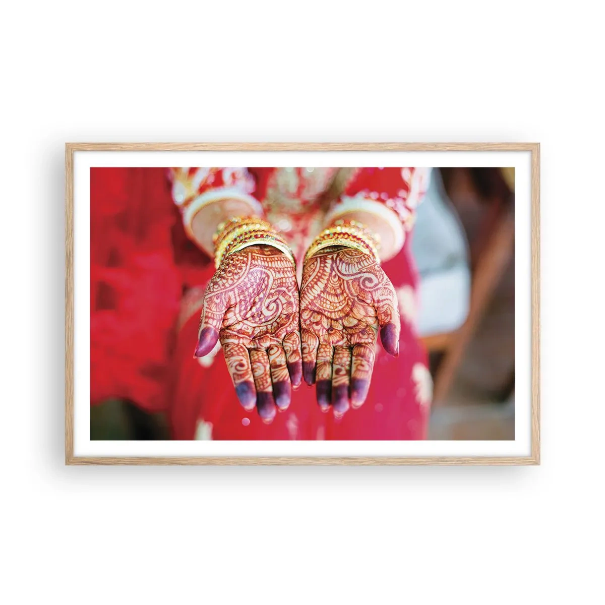 Poszter világos tölgy keretben - Szerencsére elkészült - 91x61 cm