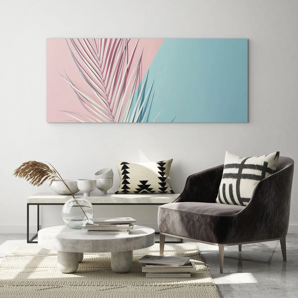 Üveg kép - Trópusi impresszió - 120x50 cm