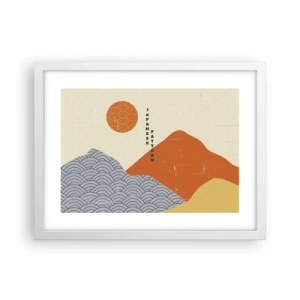 Poszter fekete keretben - A japán szellemben - 40x30 cm
