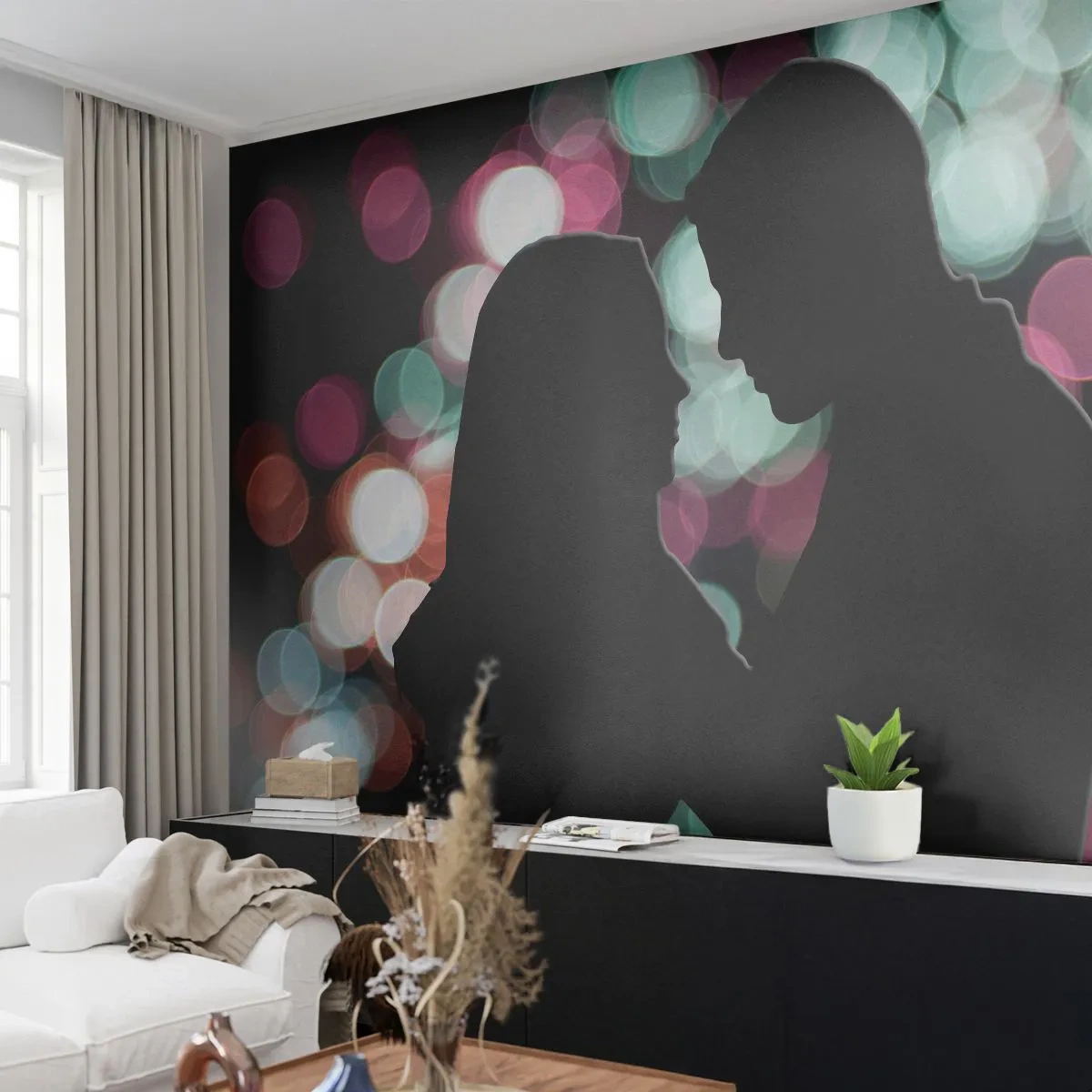Fotótapéta Premium Sand - Igen! - Emberek, Szerelmes pár, Esti randi - 100x70 cm