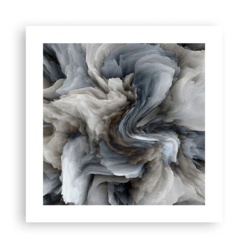 Poszter - Kő és virág - 40x40 cm