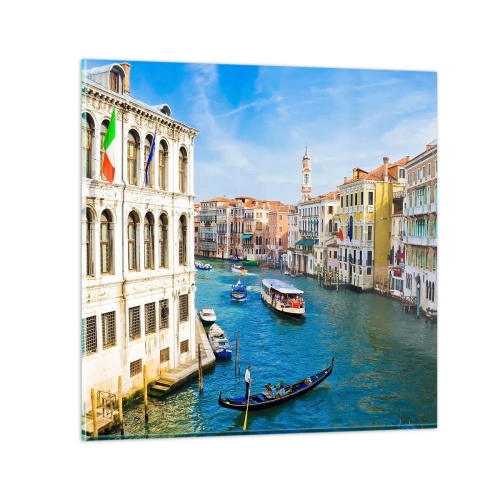 Üveg kép - Az egyetlen forgalom a világon - 50x50 cm