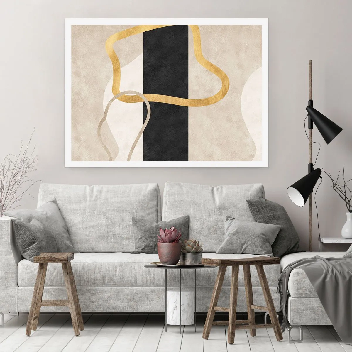 Poszter - Hurkolt formák - 100x70 cm