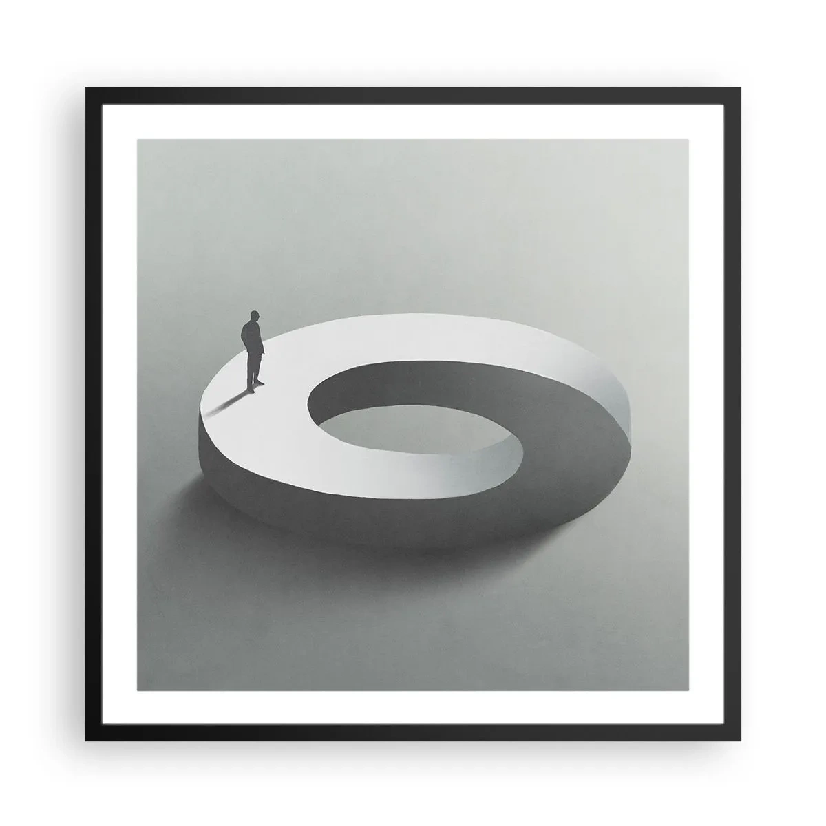 Poszter fehér keretben - És bölcsnek lenni - 60x60 cm