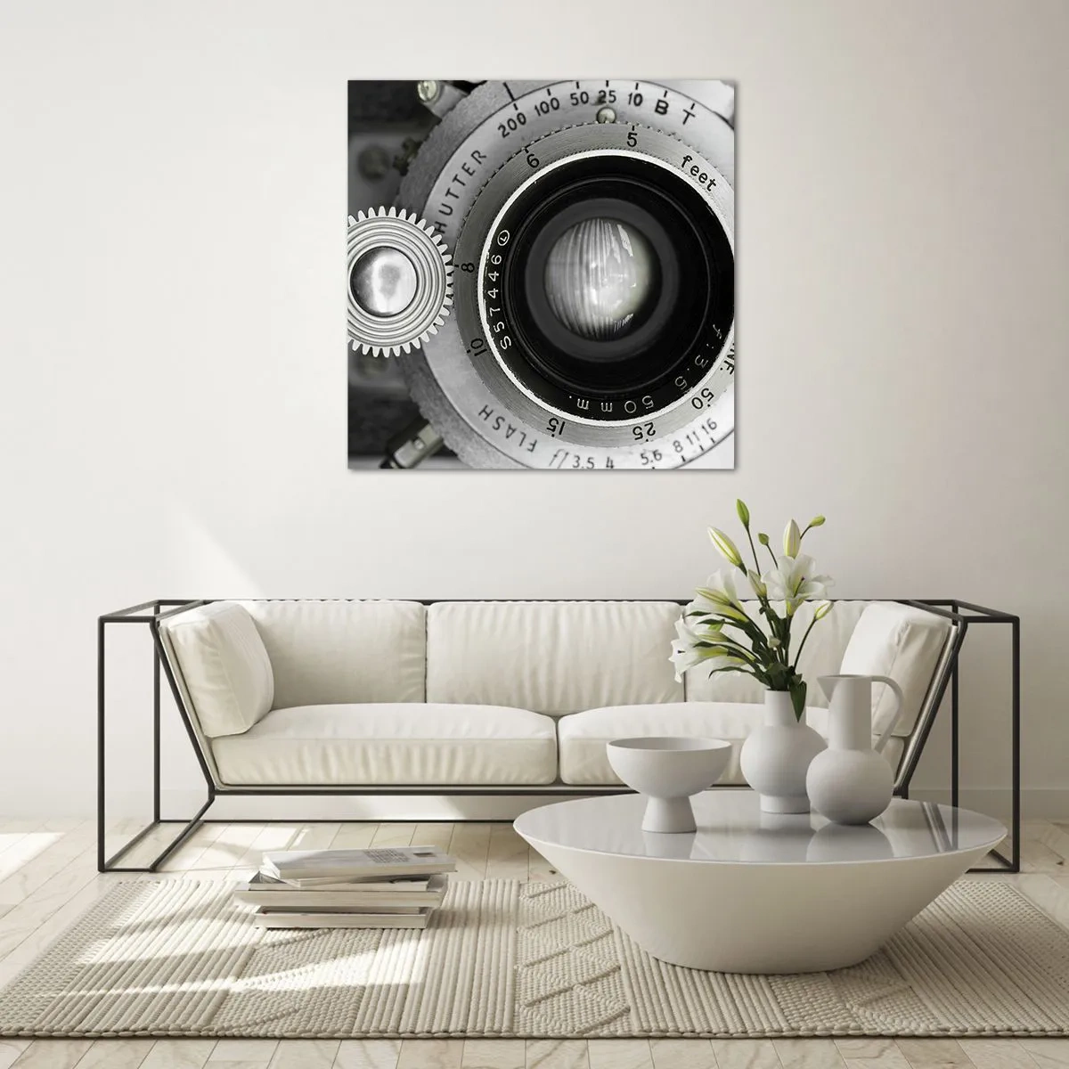 Üveg kép - Történet Hollywoodról - 40x40 cm