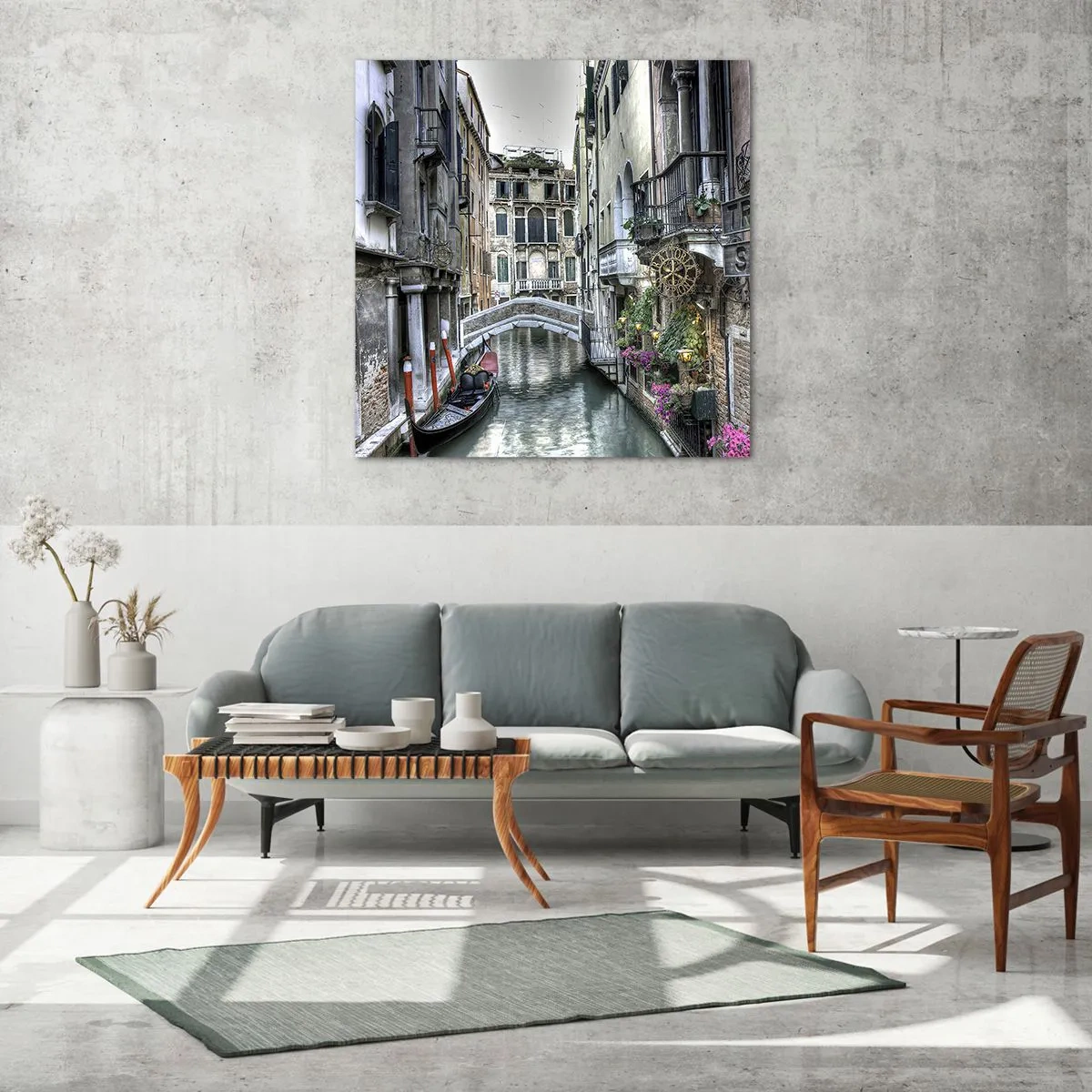 Üveg kép - Évszázadokon át néma elmélkedésben - 50x50 cm