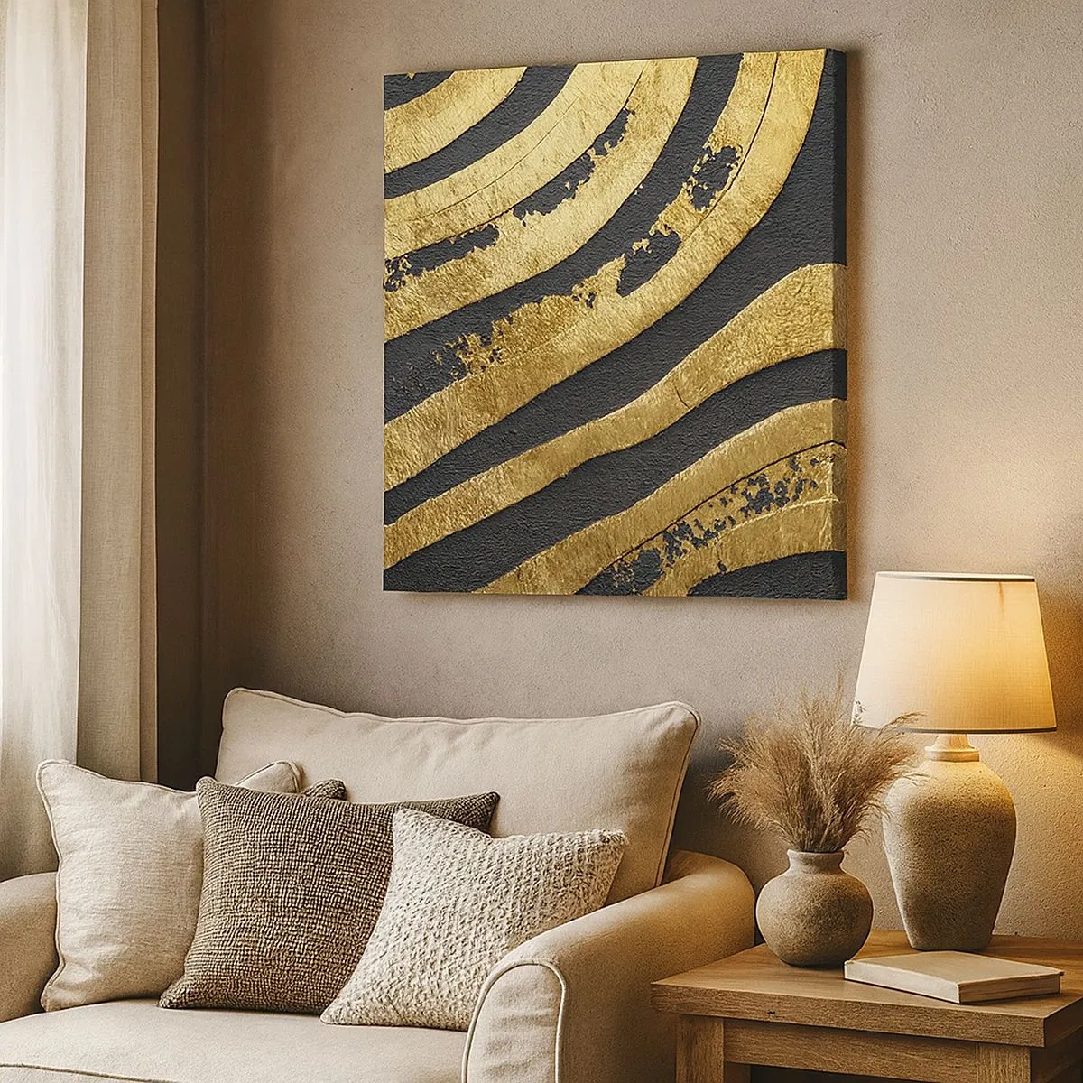 Vászonkép - Minden folyik - 30x30 cm