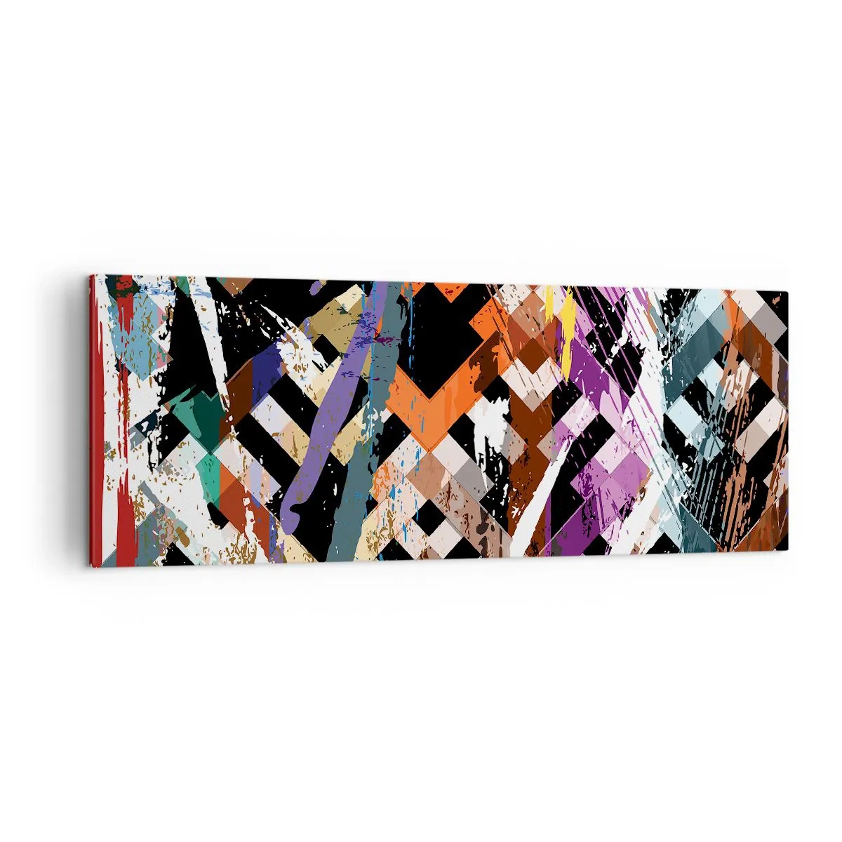 Vászonkép - A négyzeten - 140x50 cm