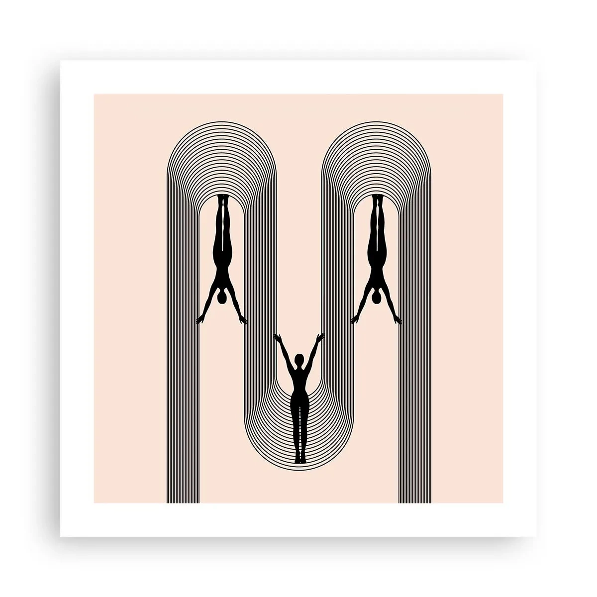 Poszter - Fejjel lefelé - 50x50 cm