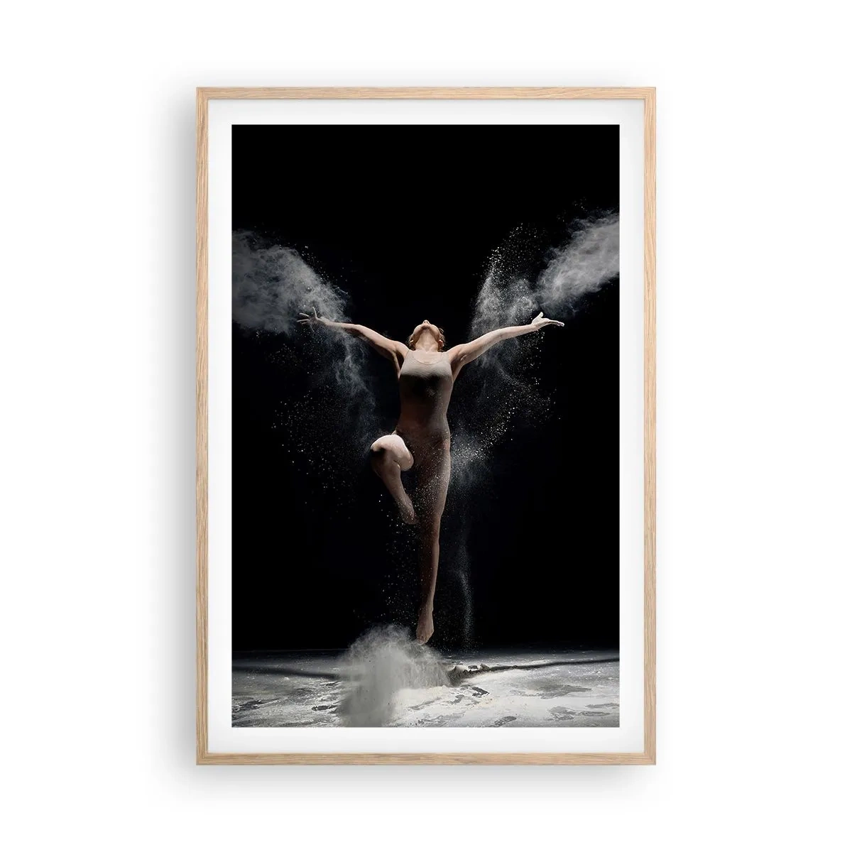 Poszter világos tölgy keretben - Elfek léteznek - 61x91 cm