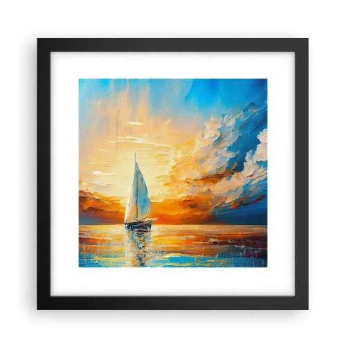 Poszter fehér keretben - Aranyban vitorlázva - 30x30 cm
