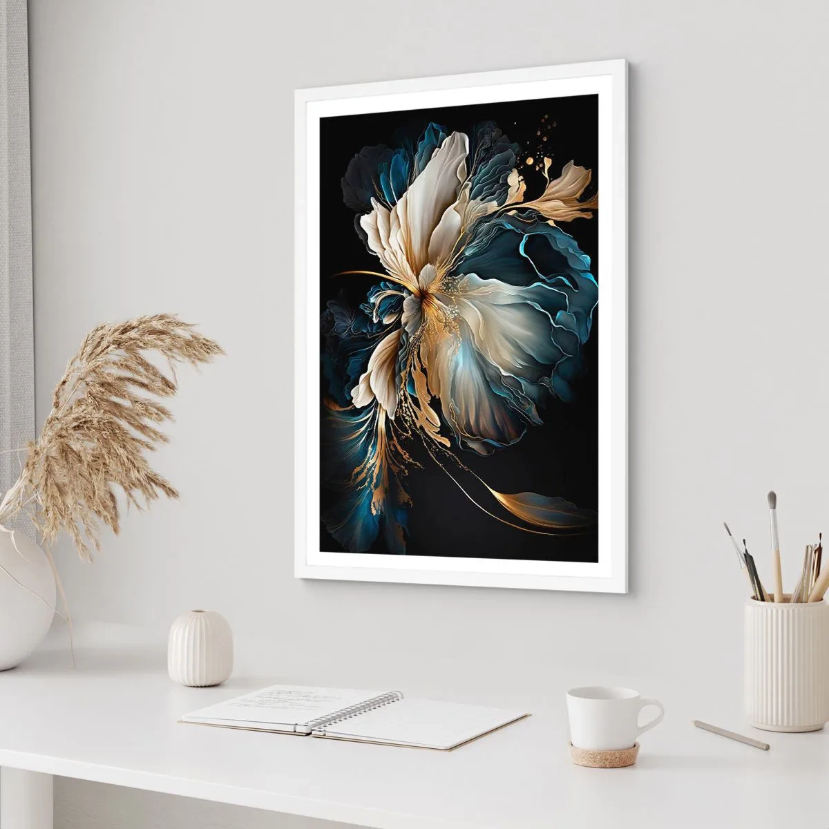 Poszter fekete keretben - Mesebeli páfrányvirág - 61x91 cm