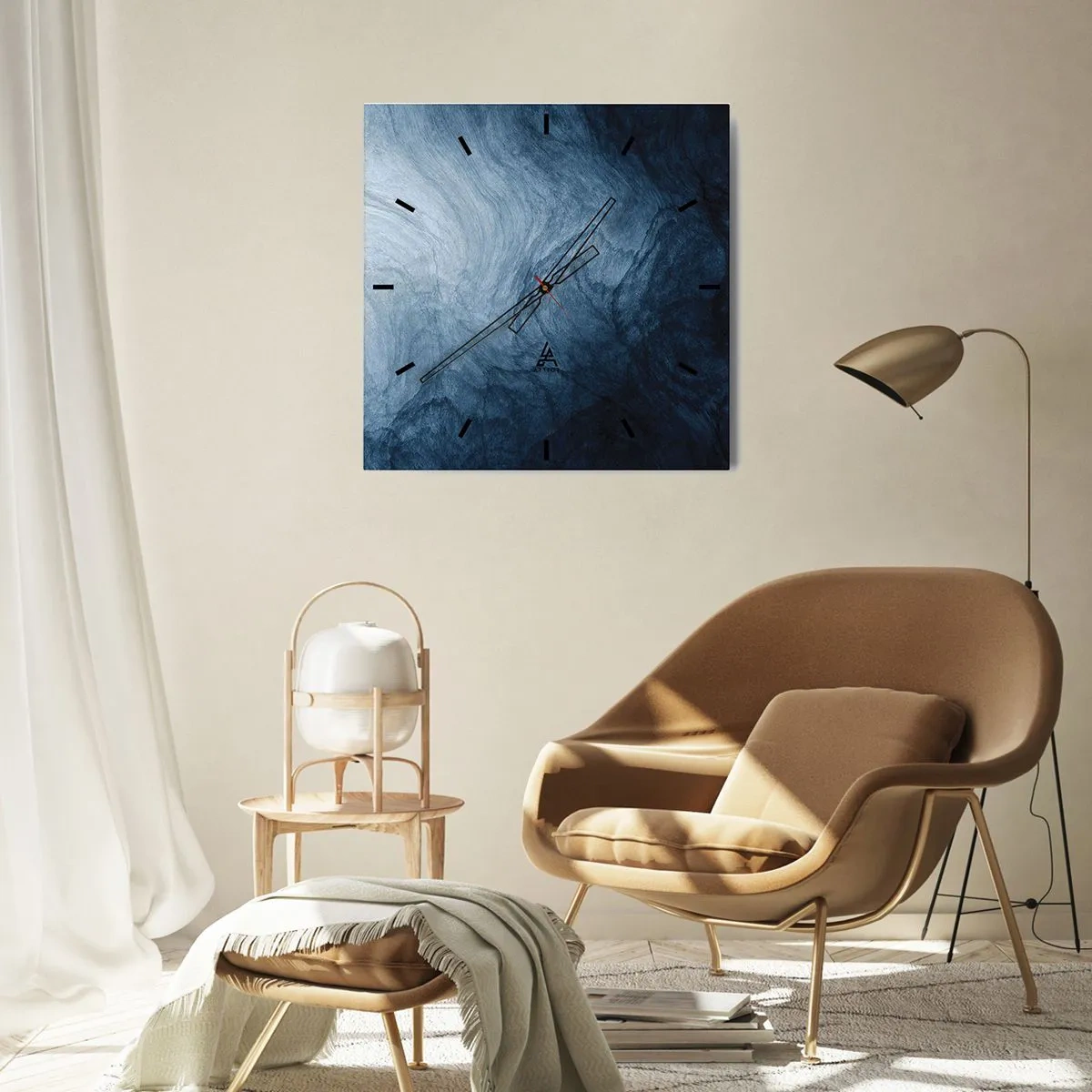 Falióra, Óra - Mélyrenyúlás - 40x40 cm