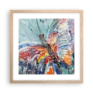 Poszter világos tölgy keretben - A természet által festett - 40x40 cm