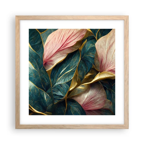 Poszter világos tölgy keretben - Természetes elegancia és stílus - 40x40 cm