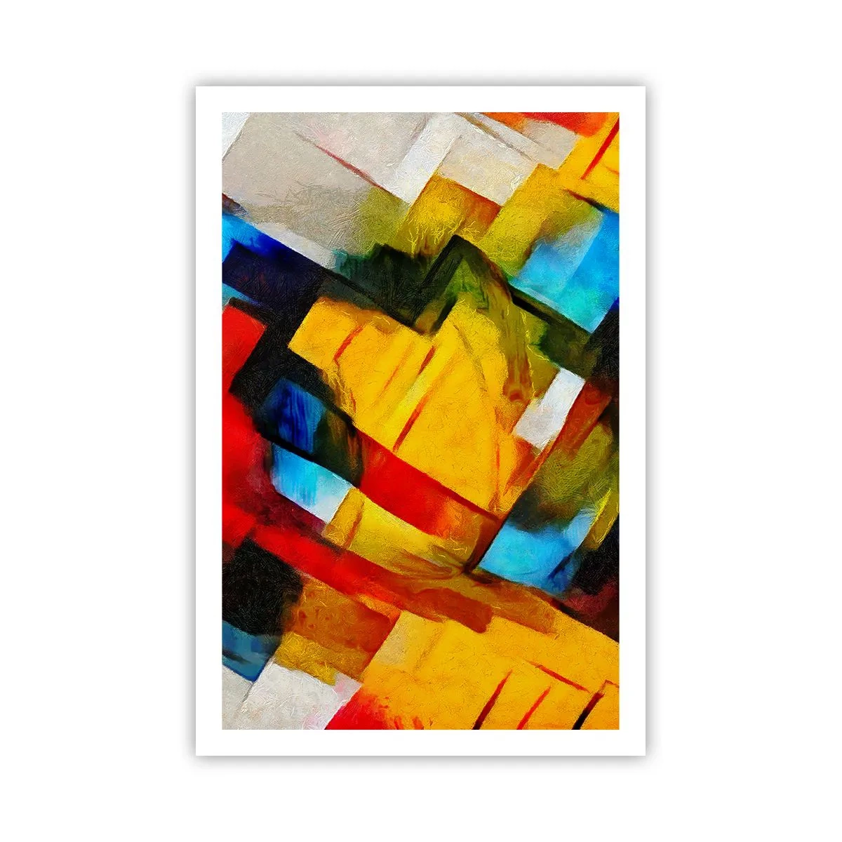 Poszter - Többszínű réteges - 61x91 cm