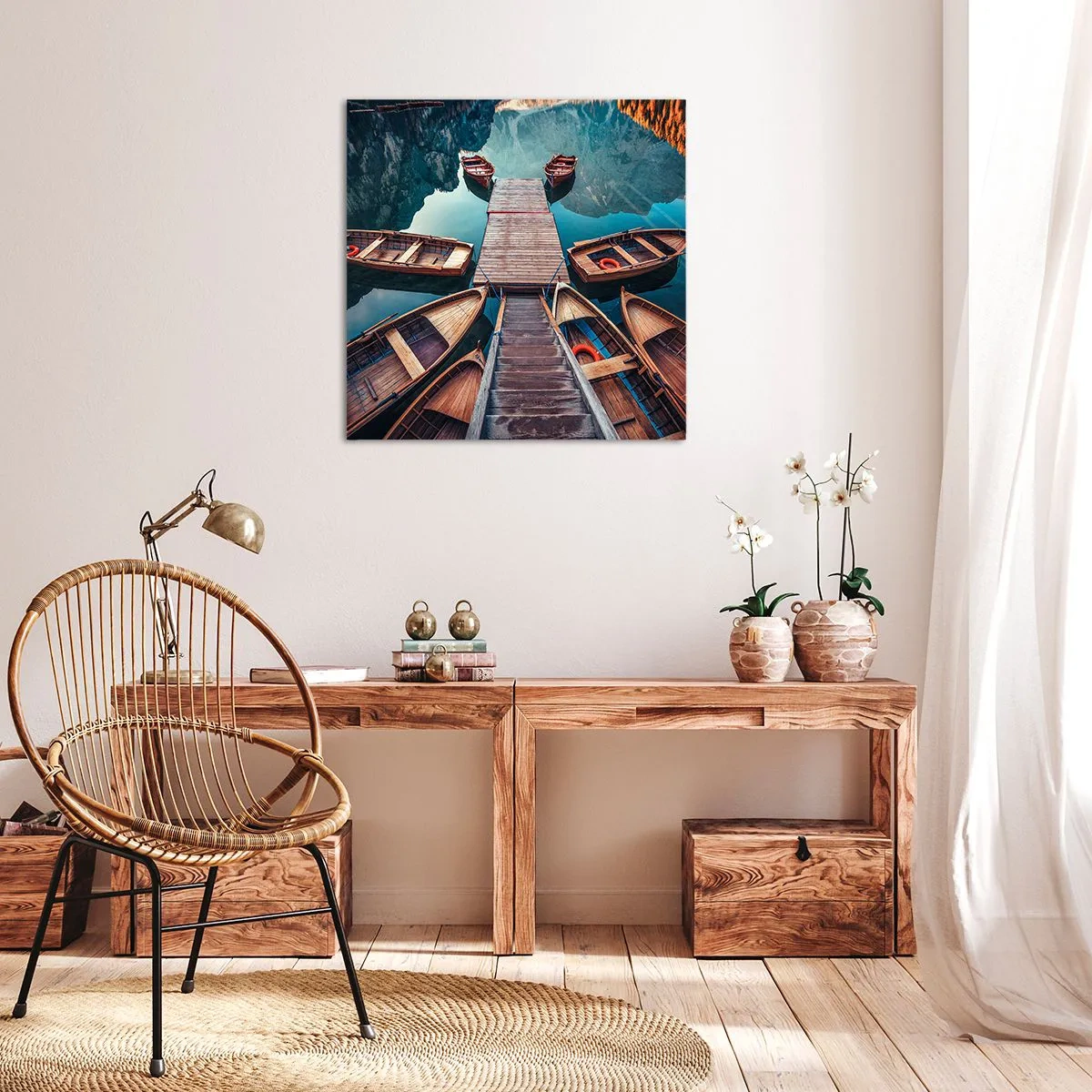 Vászonkép - A kikötőben várok - 70x70 cm