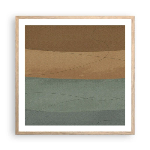 Poszter világos tölgy keretben - Vízszintes kompozíció - 60x60 cm