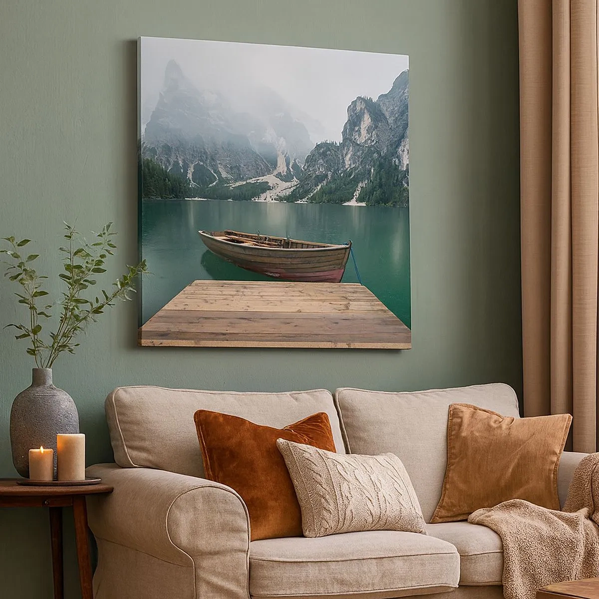 Vászonkép - "És a homlok büszke sziklái" - 30x30 cm