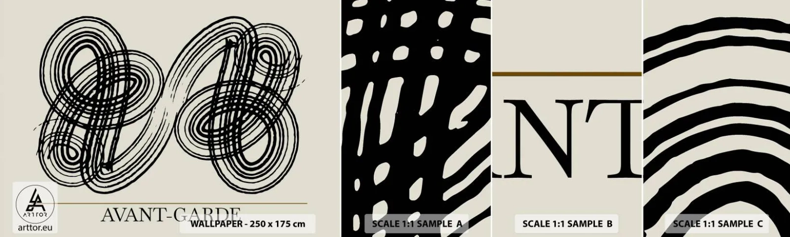 Fotótapéta Minta Standard Eco - Spontán jött ki - Minimalizmus, skandináv, Írás - 100x30 cm