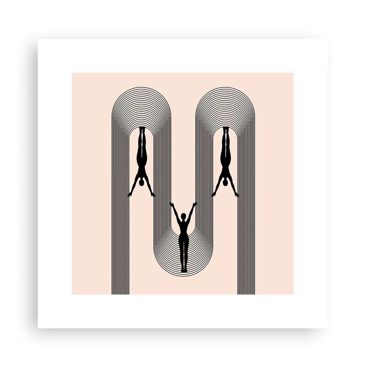 Poszter - Fejjel lefelé - 30x30 cm