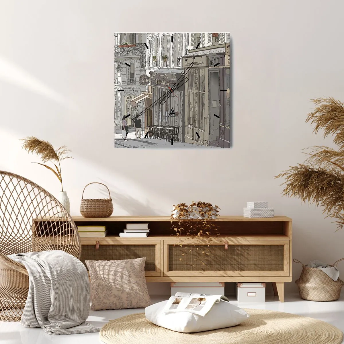 Falióra, Óra - Városi örömök - 30x30 cm